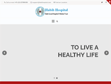 Tablet Screenshot of habibhospital.com